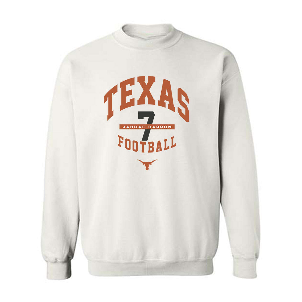 Texas - NCAA Football : Jahdae Barron - Classic Fashion Shersey Crewneck Sweatshirt-0