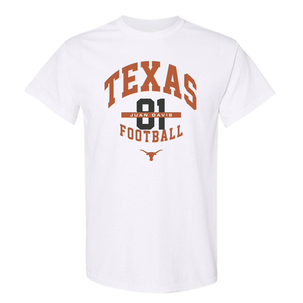 Texas - NCAA Football : Juan Davis - Classic Fashion Shersey T-Shirt-0