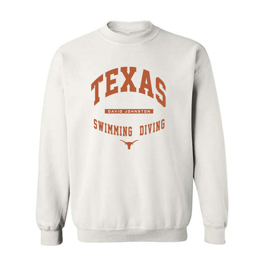 Texas - NCAA Men's Swimming & Diving : David Johnston - Classic Fashion Shersey Crewneck Sweatshirt-0