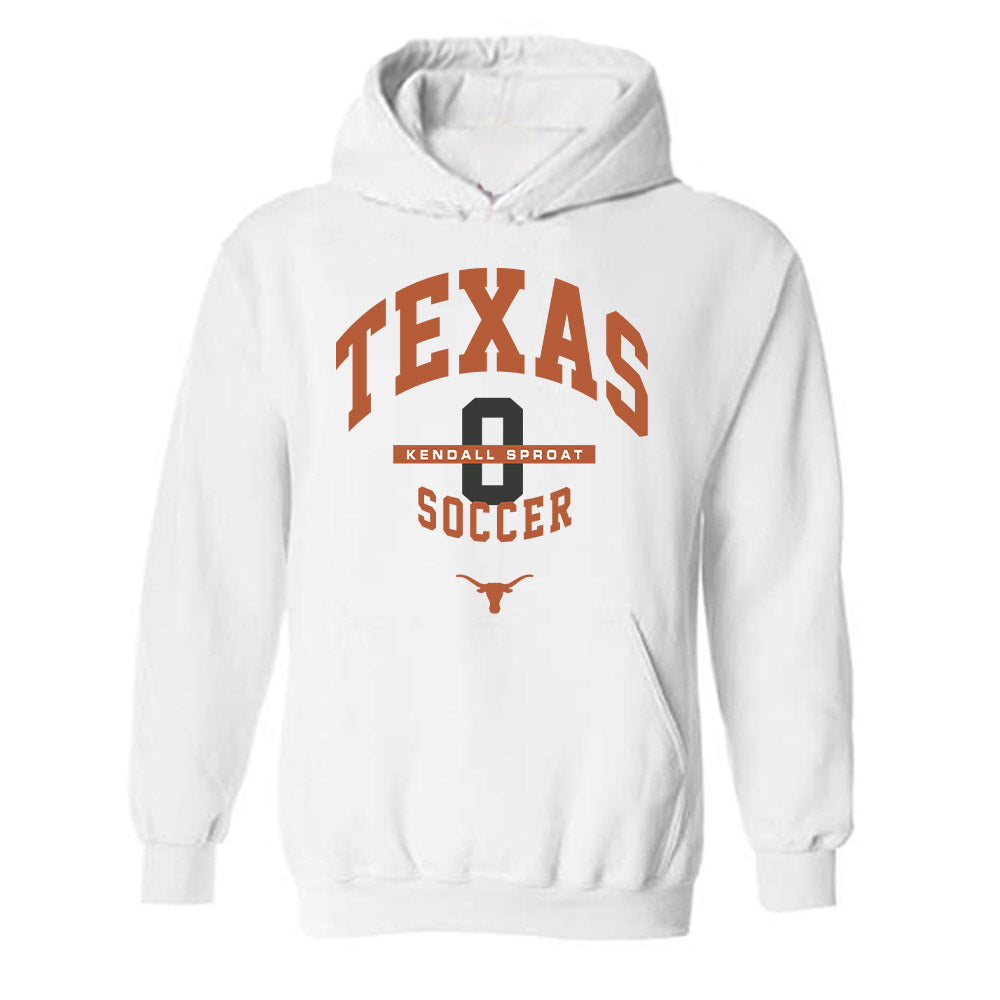 Texas - NCAA Women's Soccer : Kendall Sproat - Classic Fashion Shersey Hooded Sweatshirt-0