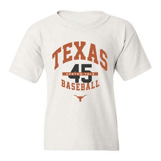 Texas - NCAA Baseball : Heston Tole - Classic Fashion Shersey Youth T-Shirt-0