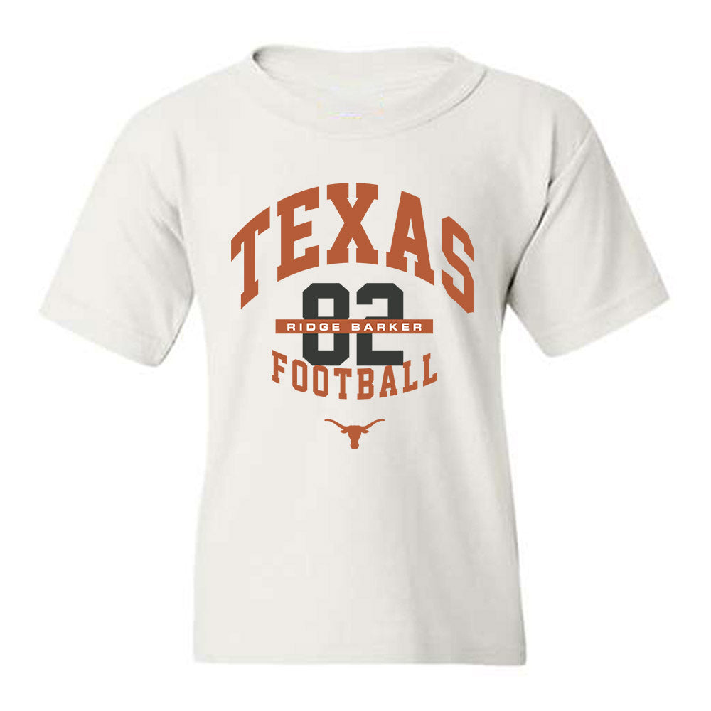 Texas - NCAA Football : Ridge Barker - Classic Fashion Shersey Youth T-Shirt-0