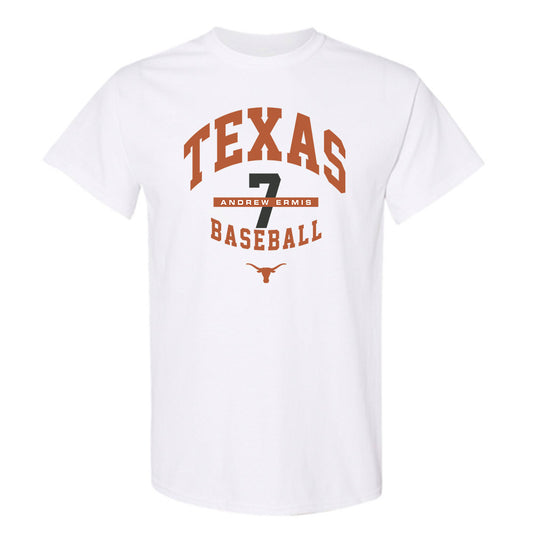Texas - NCAA Baseball : Andrew Ermis - Classic Fashion Shersey T-Shirt-0