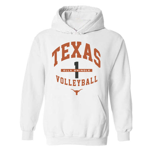 Texas - NCAA Women's Volleyball : Ella Swindle - Classic Fashion Shersey Hooded Sweatshirt-0