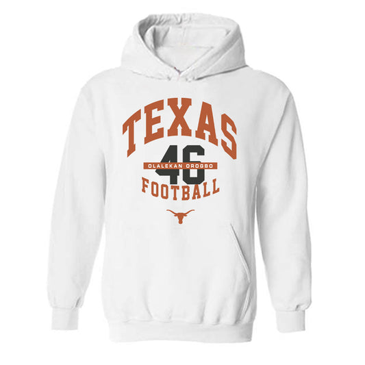 Texas - NCAA Football : Olalekan Orogbo - Classic Fashion Shersey Hooded Sweatshirt-0
