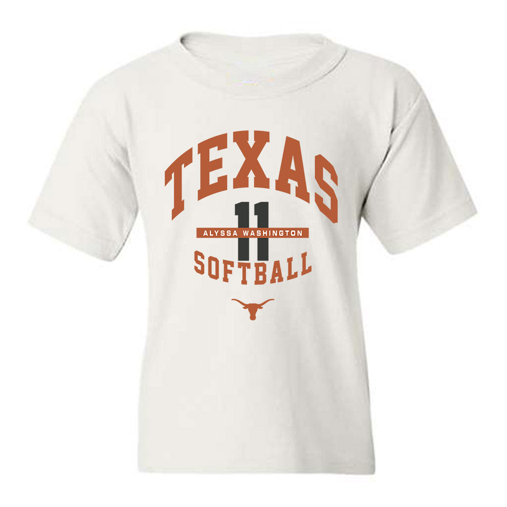 Texas - NCAA Softball : Alyssa Washington - Classic Fashion Shersey Youth T-Shirt-0