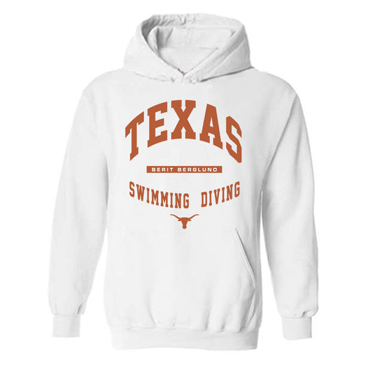 Texas - NCAA Women's Swimming & Diving : Berit Berglund - Classic Fashion Shersey Hooded Sweatshirt-0