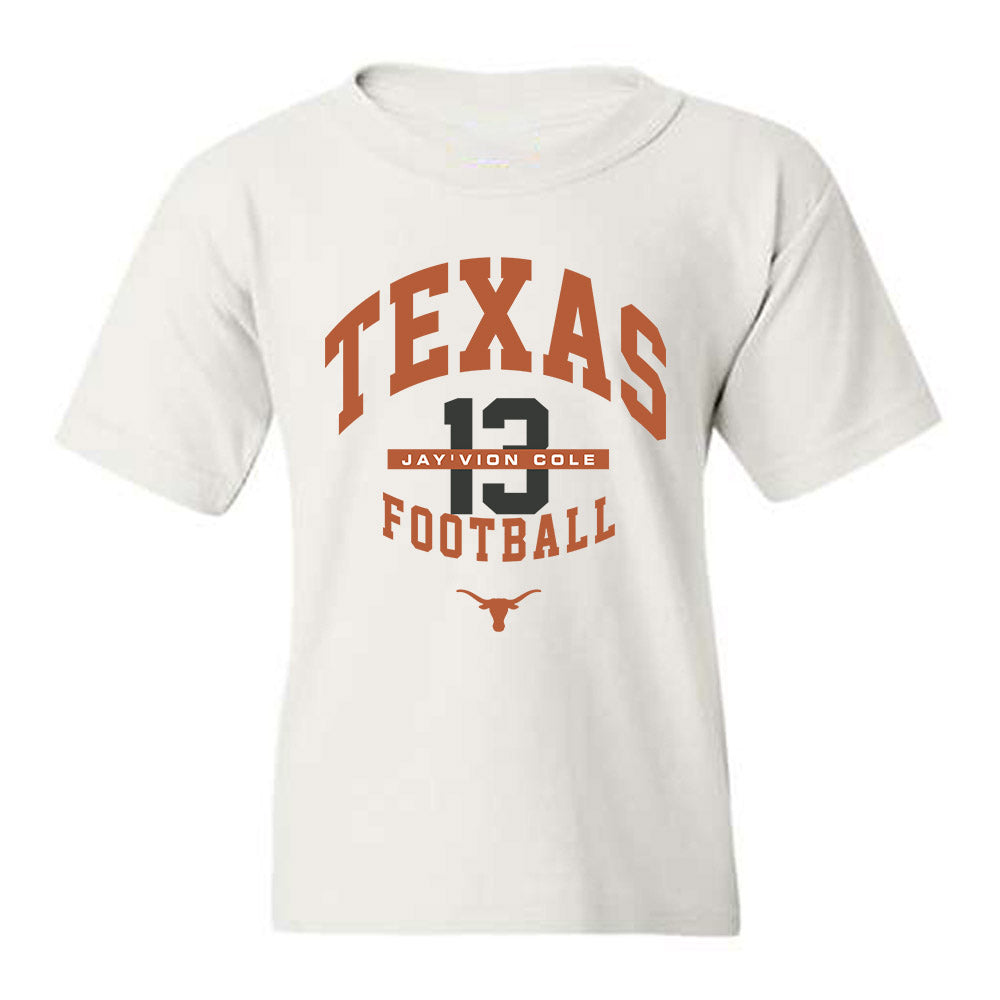 Texas - NCAA Football : Jay'Vion Cole - Classic Fashion Shersey Youth T-Shirt-0