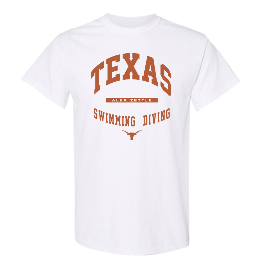 Texas - NCAA Men's Swimming & Diving : Alex Zettle - Classic Fashion Shersey T-Shirt-0