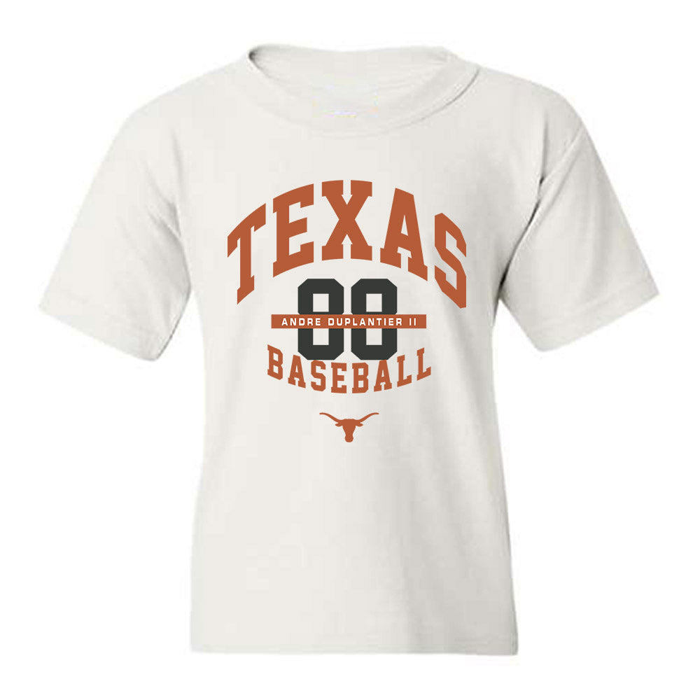 Texas - NCAA Baseball : Andre Duplantier II - Classic Fashion Shersey Youth T-Shirt-0