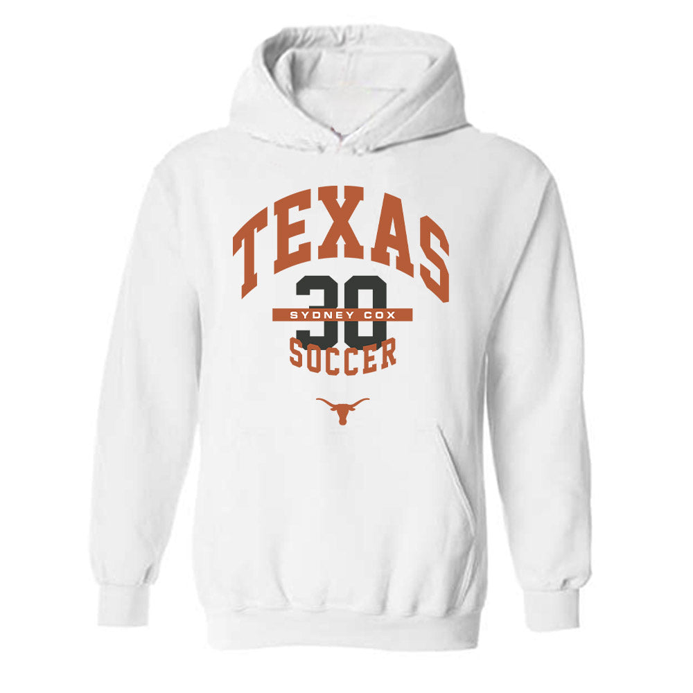 Texas - NCAA Women's Soccer : Sydney Cox - Classic Fashion Shersey Hooded Sweatshirt-0