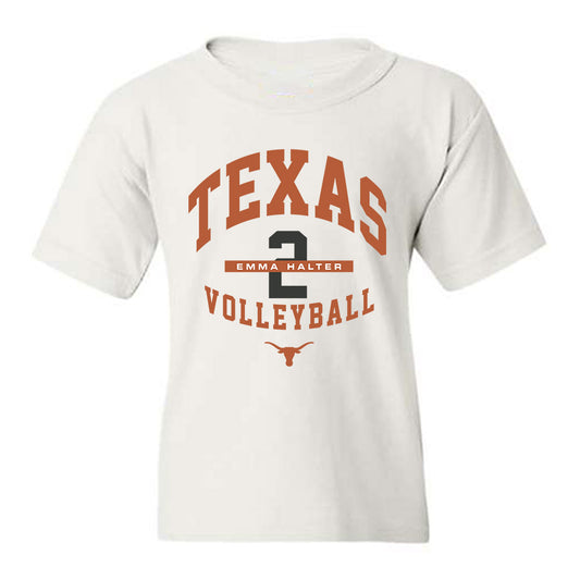 Texas - NCAA Women's Volleyball : Emma Halter - Classic Fashion Shersey Youth T-Shirt-0