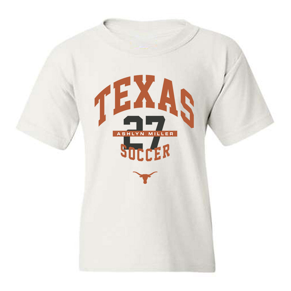 Texas - NCAA Women's Soccer : Ashlyn Miller - Classic Fashion Shersey Youth T-Shirt-0