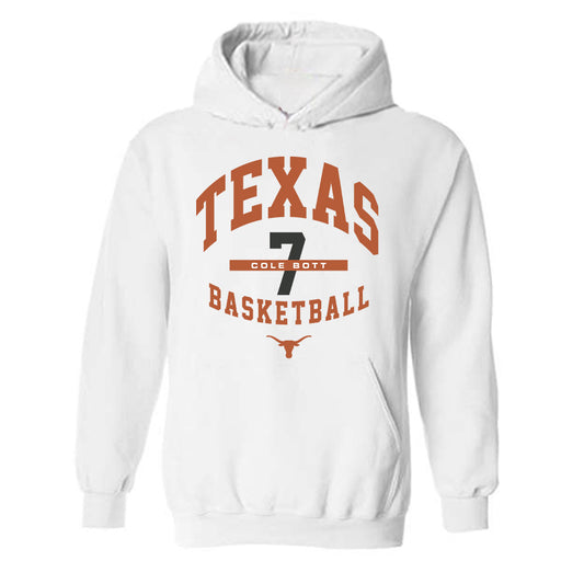 Texas - NCAA Men's Basketball : Cole Bott - Classic Fashion Shersey Hooded Sweatshirt-0