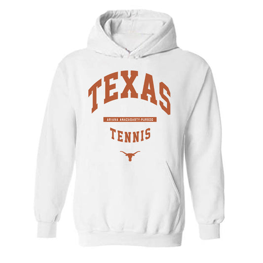 Texas - NCAA Women's Tennis : Ariana Anazagasty-Pursoo - Classic Fashion Shersey Hooded Sweatshirt-0