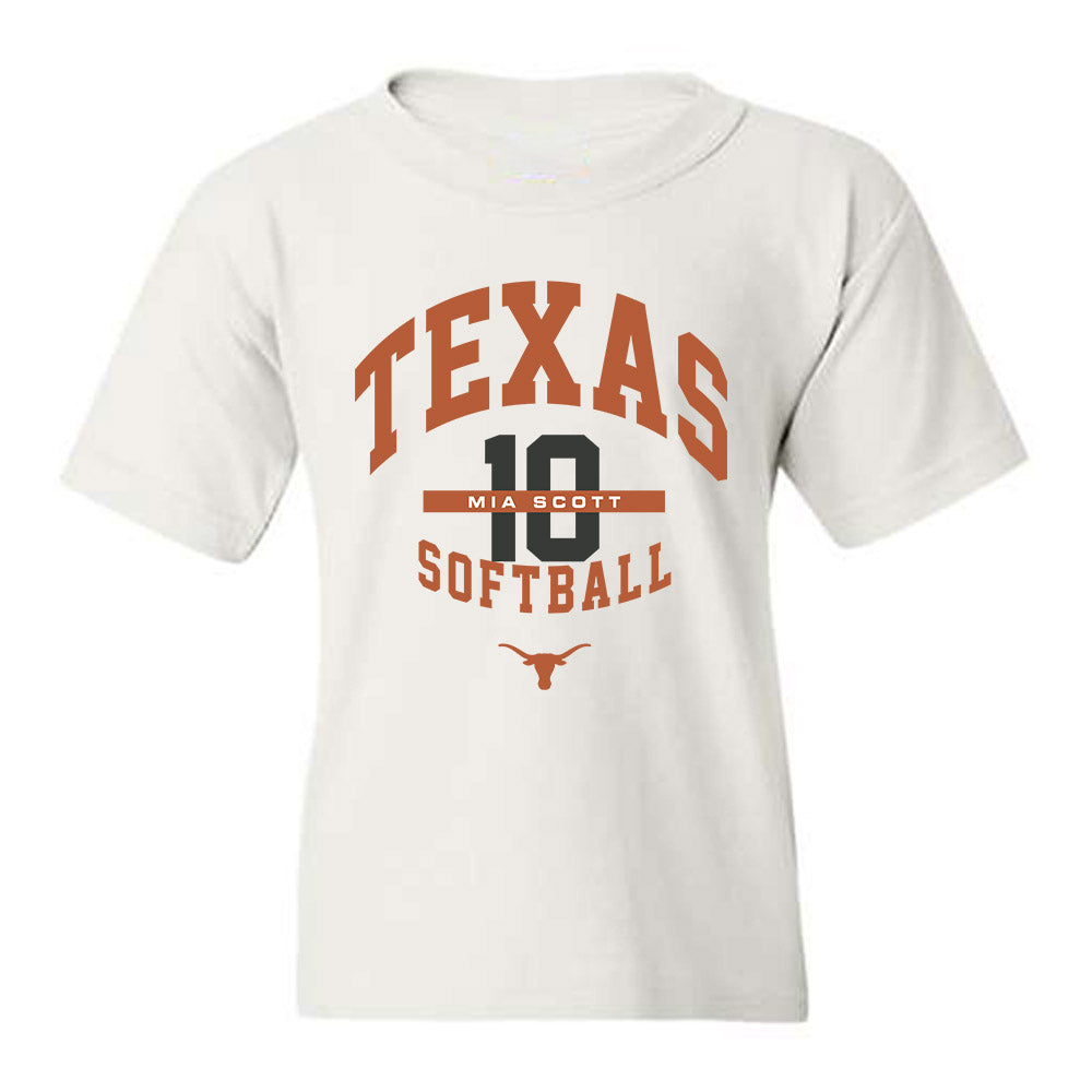 Texas - NCAA Softball : Mia Scott - Classic Fashion Shersey Youth T-Shirt-0