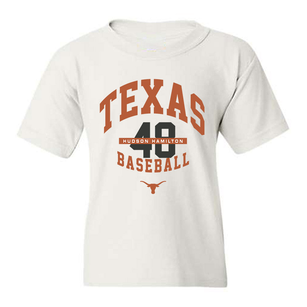 Texas - NCAA Baseball : Hudson Hamilton - Classic Fashion Shersey Youth T-Shirt-0