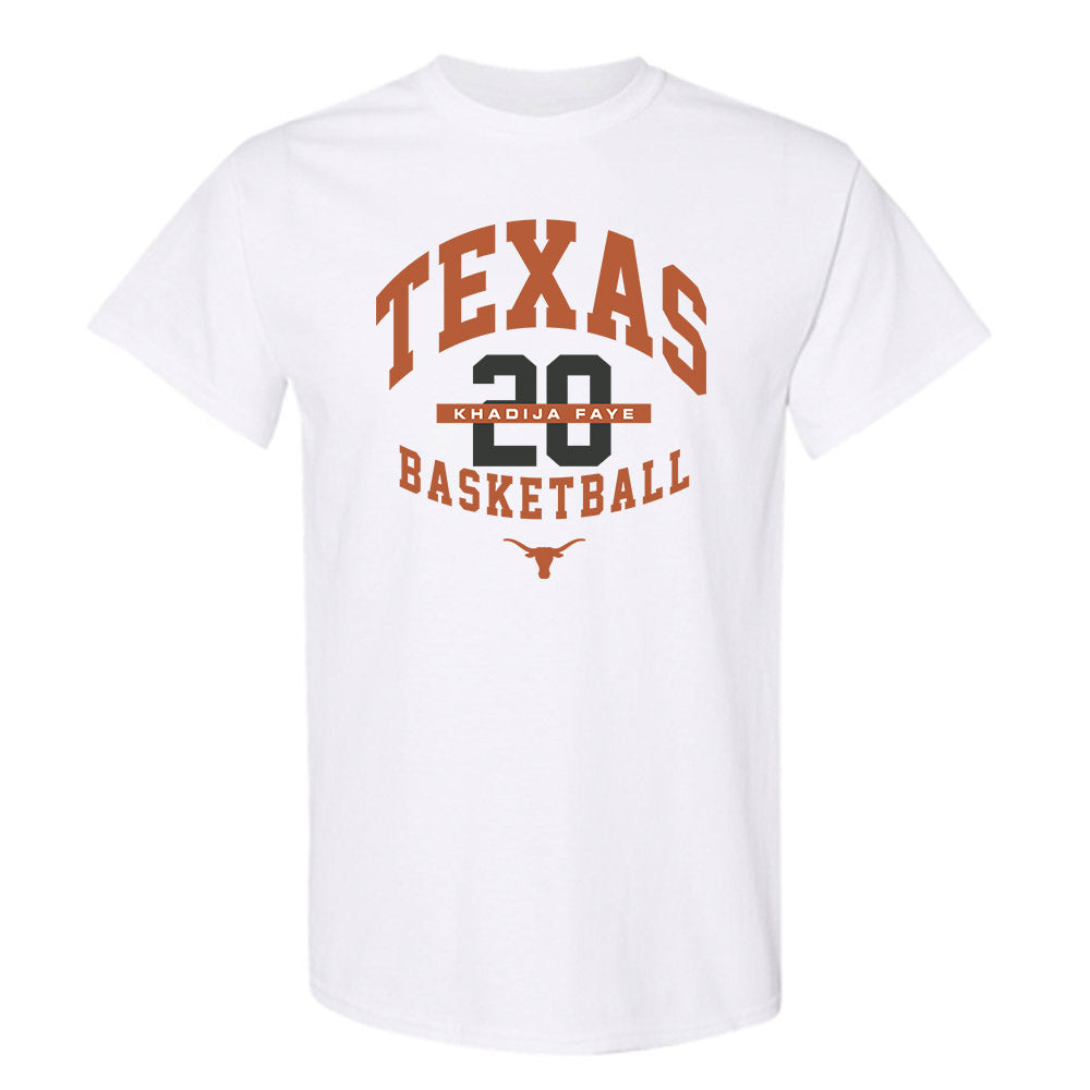 Texas - NCAA Women's Basketball : Khadija Faye - Classic Fashion Shersey T-Shirt-0