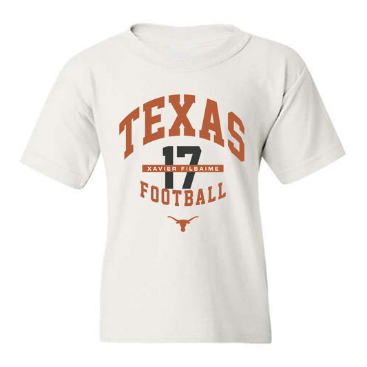 Texas - NCAA Football : Xavier Filsaime - Classic Fashion Shersey Youth T-Shirt-0