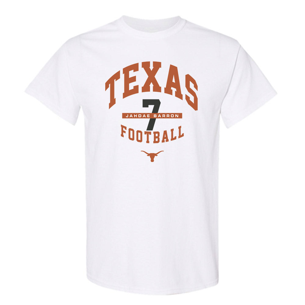 Texas - NCAA Football : Jahdae Barron - Classic Fashion Shersey T-Shirt-0