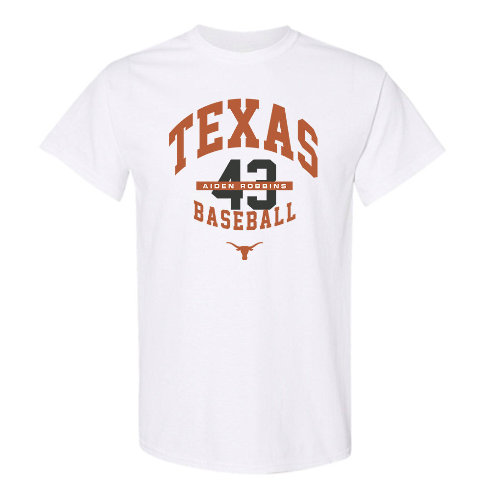 Texas - NCAA Baseball : Aiden Robbins - Classic Fashion Shersey T-Shirt-0