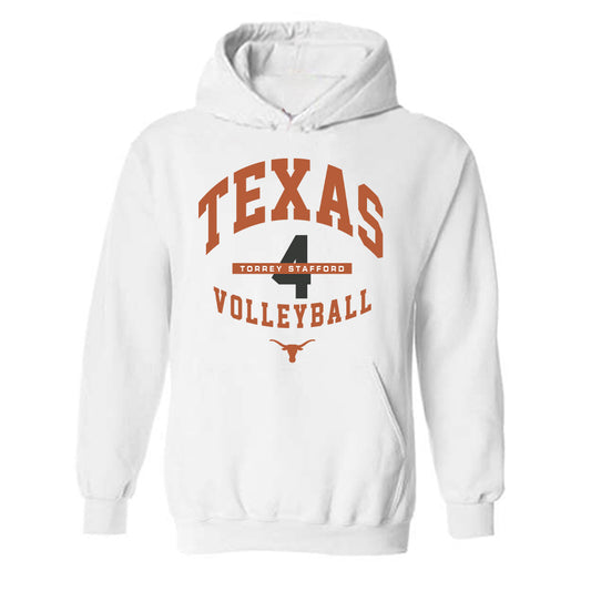 Texas - NCAA Women's Volleyball : Torrey Stafford - Classic Fashion Shersey Hooded Sweatshirt-0