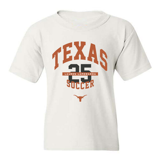 Texas - NCAA Women's Soccer : Lauren Lapomarda - Classic Fashion Shersey Youth T-Shirt-0