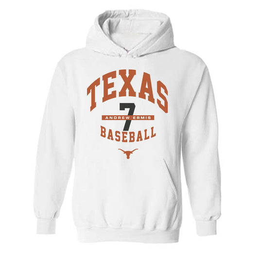 Texas - NCAA Baseball : Andrew Ermis - Classic Fashion Shersey Hooded Sweatshirt-0