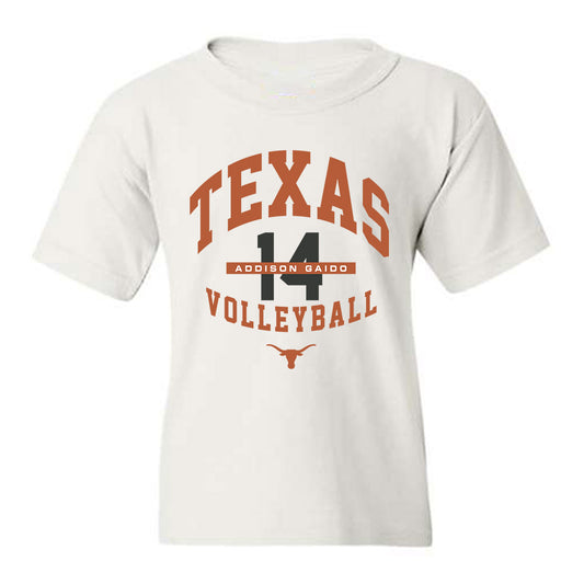 Texas - NCAA Women's Volleyball : Addison Gaido - Classic Fashion Shersey Youth T-Shirt-0