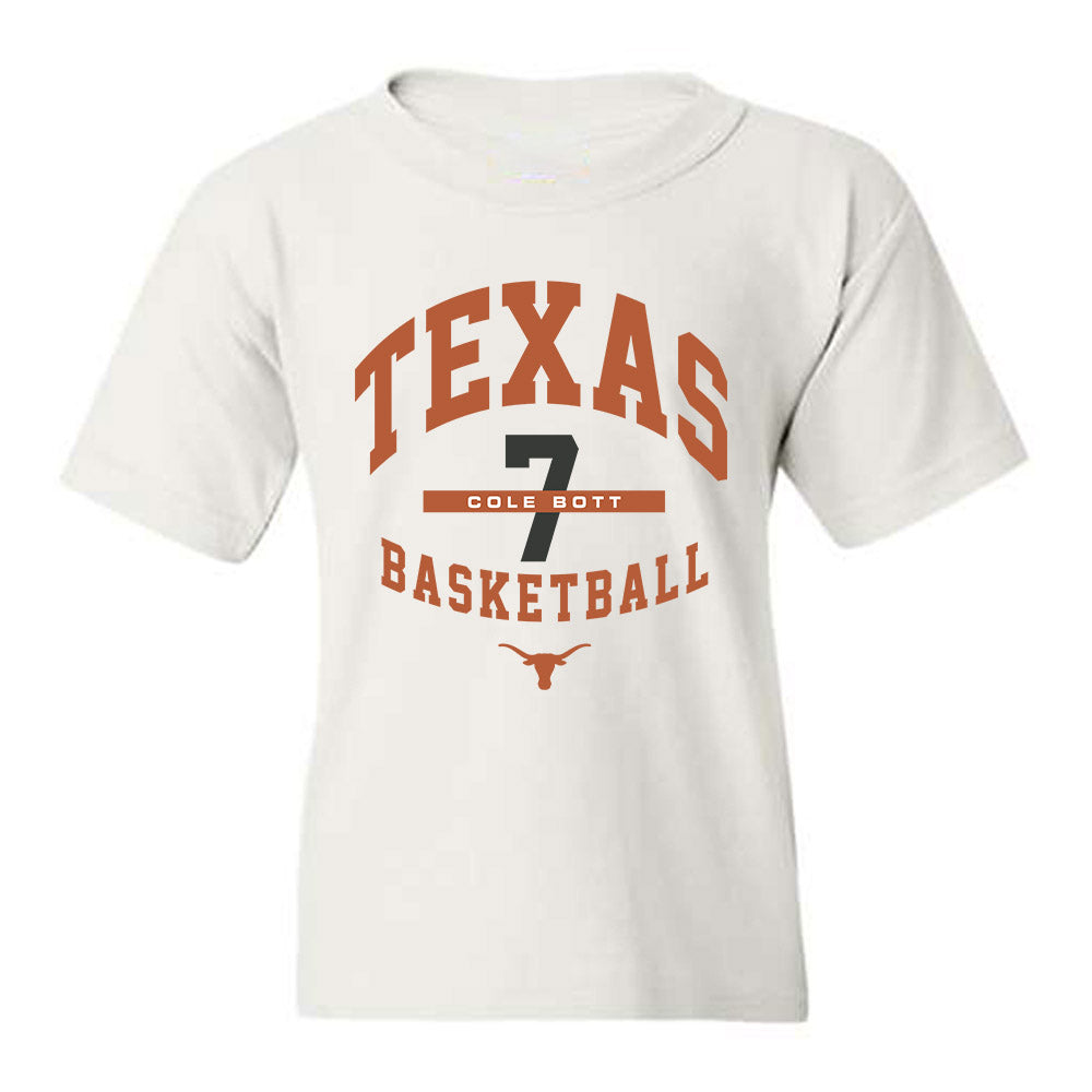 Texas - NCAA Men's Basketball : Cole Bott - Classic Fashion Shersey Youth T-Shirt-0