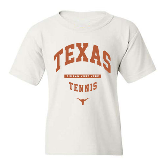 Texas - NCAA Women's Tennis : Simran Kortikere - Classic Fashion Shersey Youth T-Shirt-0