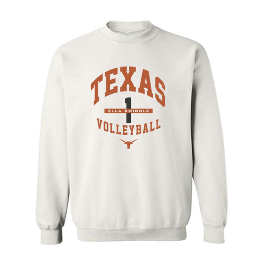 Texas - NCAA Women's Volleyball : Ella Swindle - Classic Fashion Shersey Crewneck Sweatshirt-0