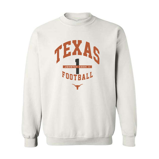 Texas - NCAA Football : Johntay Cook II - Classic Fashion Shersey Crewneck Sweatshirt-0