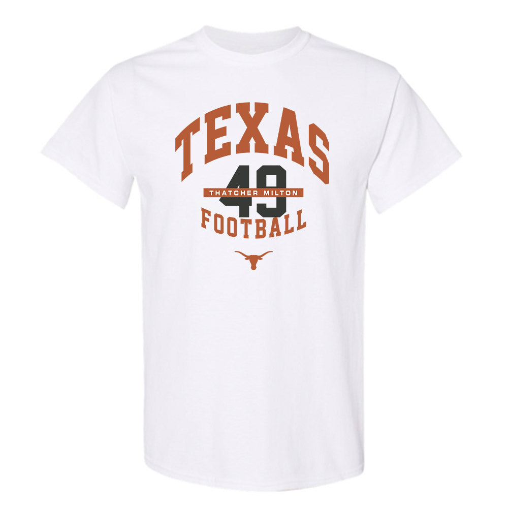 Texas - NCAA Football : Thatcher Milton - Classic Fashion Shersey T-Shirt-0