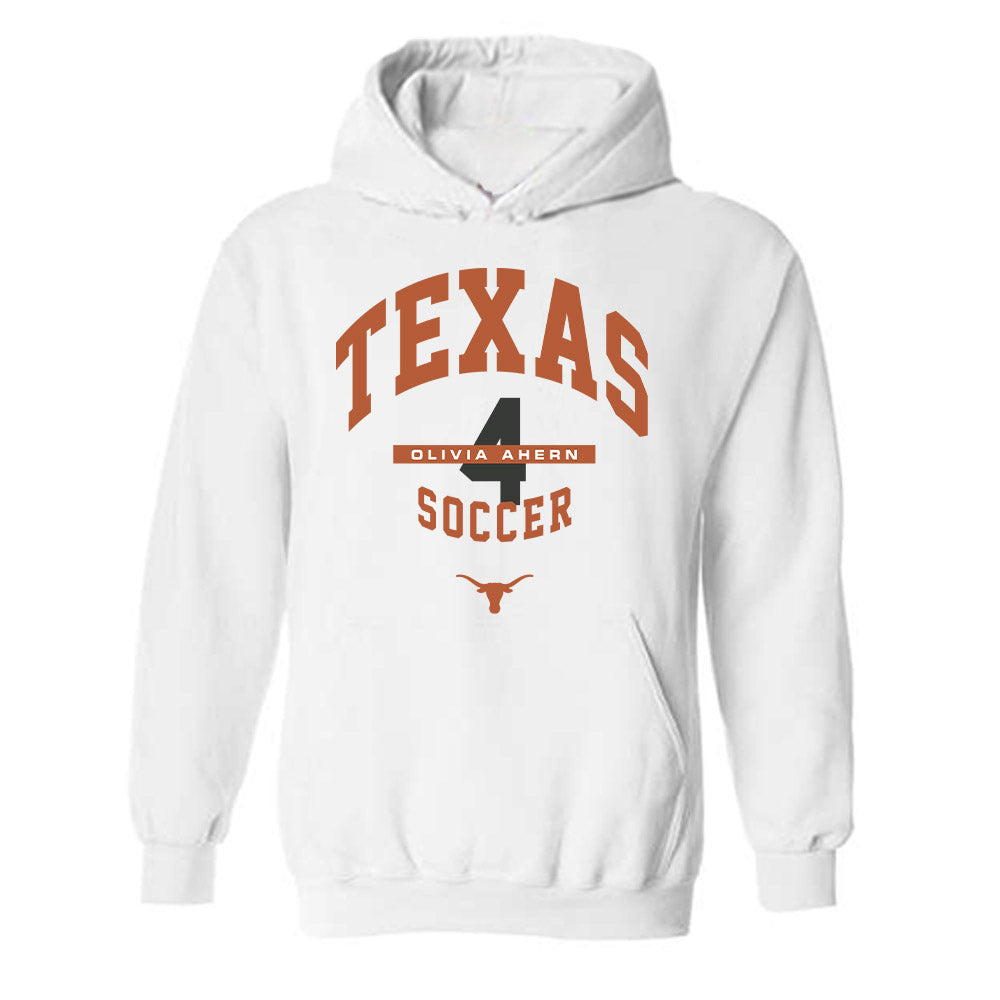 Texas - NCAA Women's Soccer : Olivia Ahern - Classic Fashion Shersey Hooded Sweatshirt-0