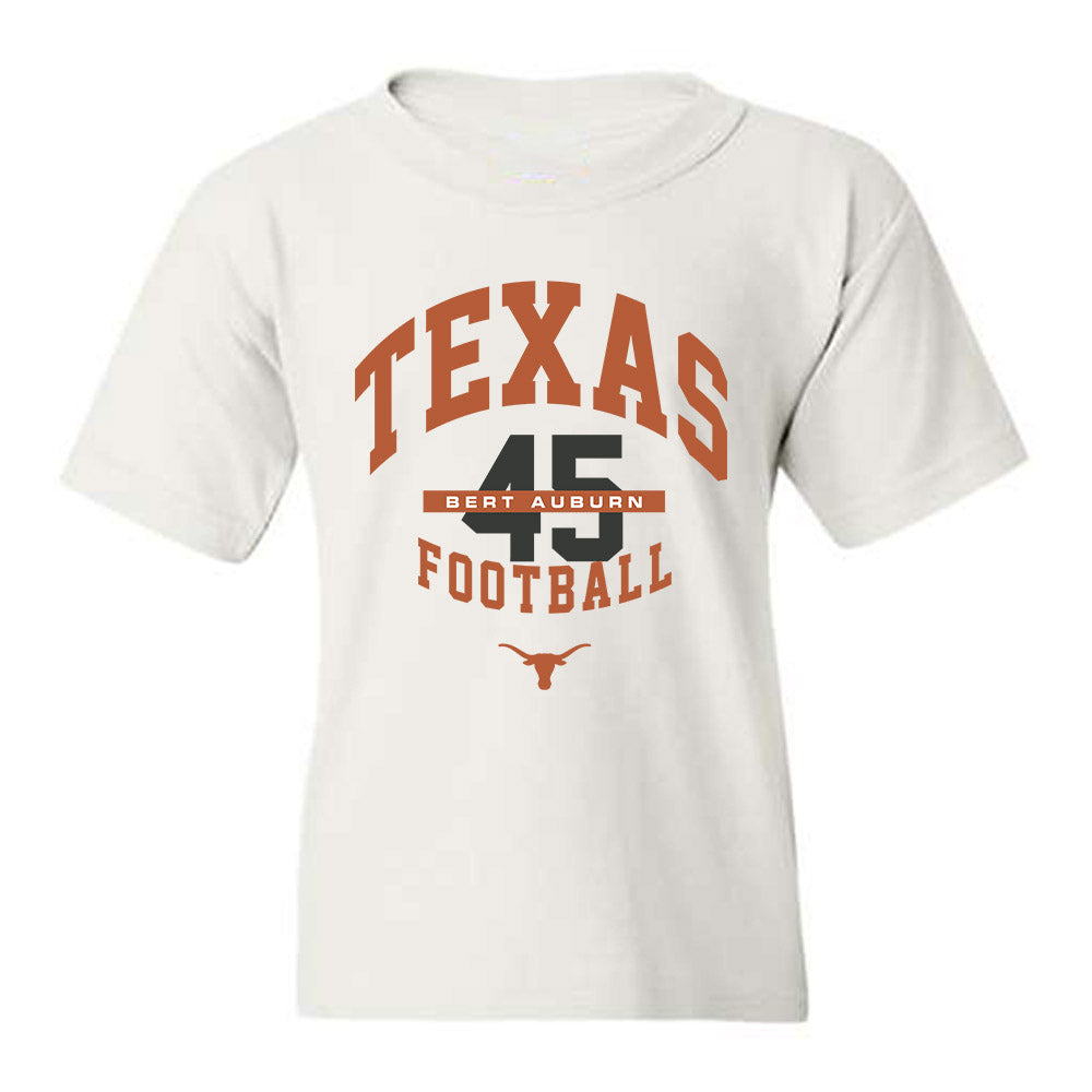 Texas - NCAA Football : Bert Auburn - Classic Fashion Shersey Youth T-Shirt-0