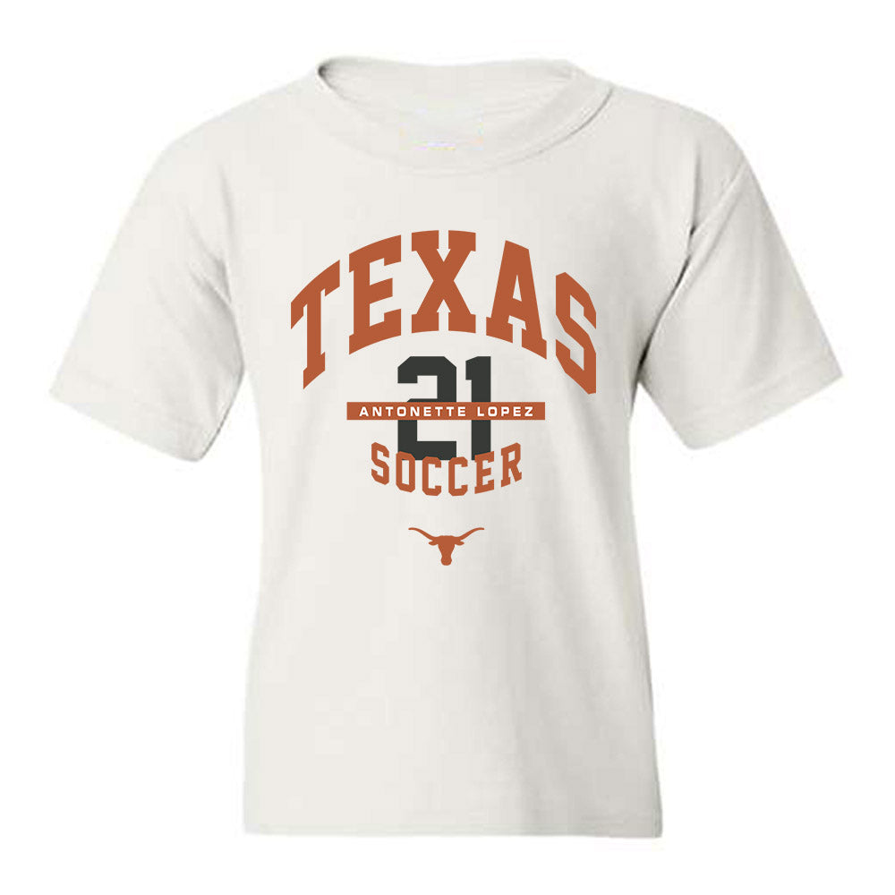 Texas - NCAA Women's Soccer : Antonette lopez - Classic Fashion Shersey Youth T-Shirt-0