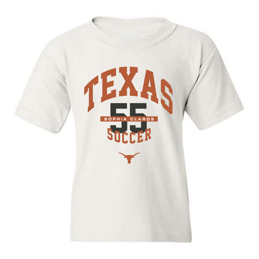 Texas - NCAA Women's Soccer : Sophia Claros - Classic Fashion Shersey Youth T-Shirt-0