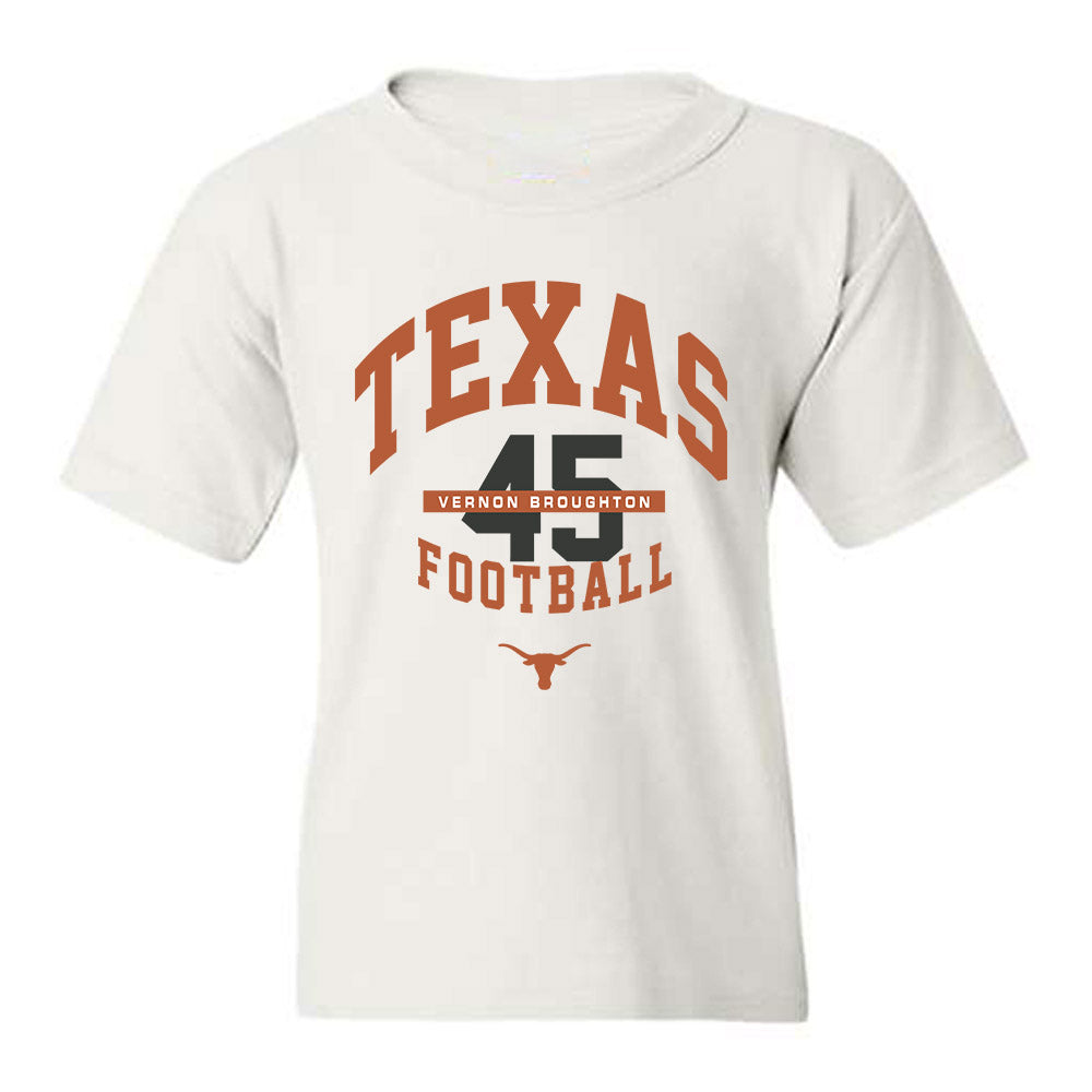 Texas - NCAA Football : Vernon Broughton - Classic Fashion Shersey Youth T-Shirt-0