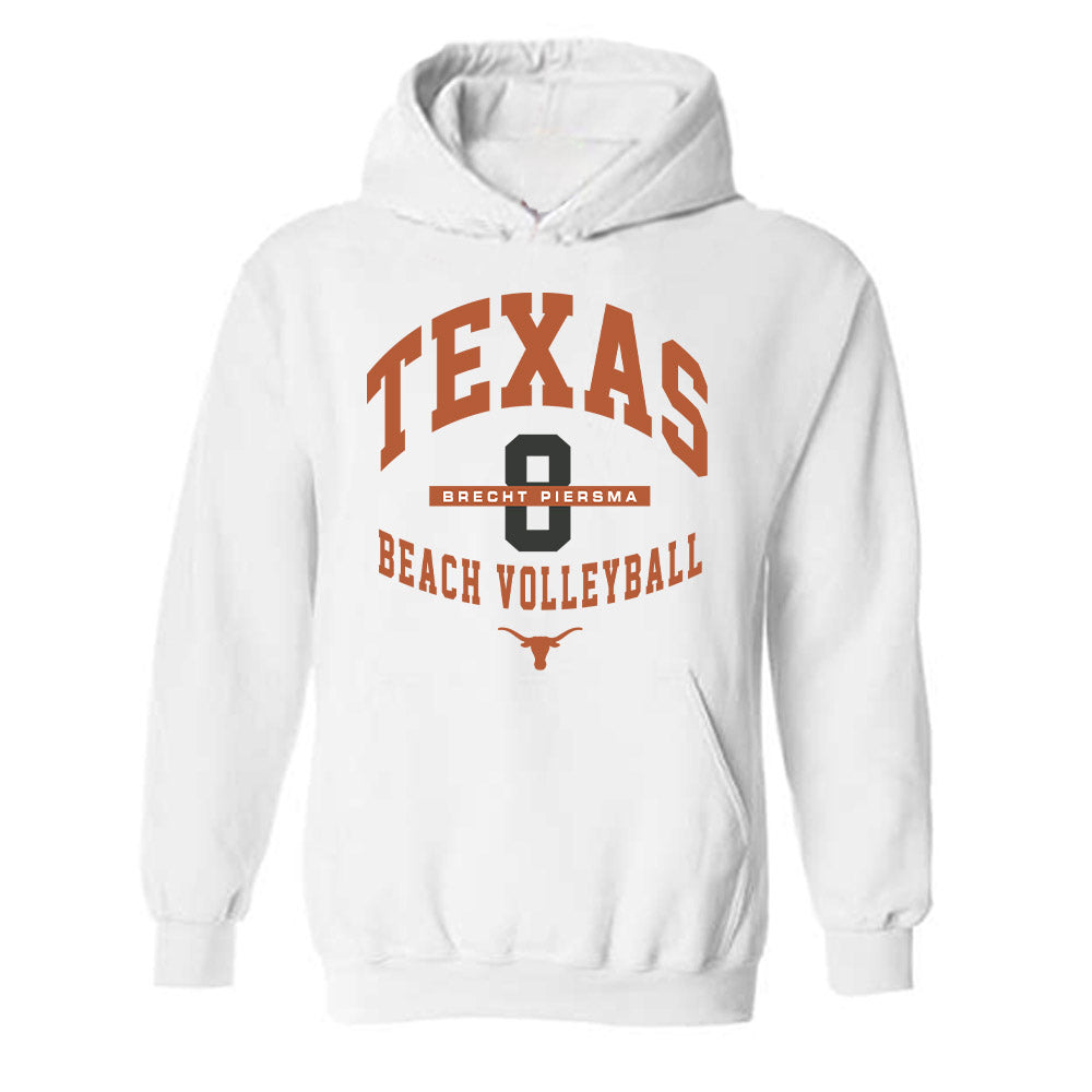 Texas - NCAA Beach Volleyball : Brecht Piersma - Classic Fashion Shersey Hooded Sweatshirt-0