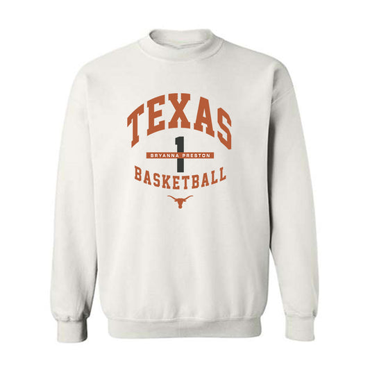 Texas - NCAA Women's Basketball : Bryanna Preston - Classic Fashion Shersey Crewneck Sweatshirt-0