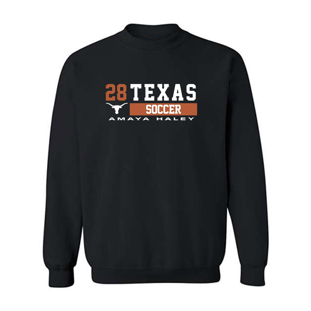 Texas - NCAA Women's Soccer : Amaya Haley - Classic Fashion Shersey Crewneck Sweatshirt-0