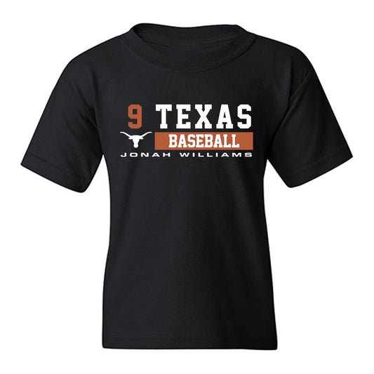 Texas - NCAA Baseball : Jonah Williams - Classic Fashion Shersey Youth T-Shirt-0