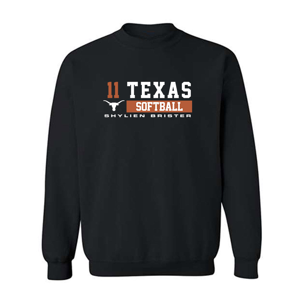 Texas - NCAA Softball : Shylien Brister - Classic Fashion Shersey Crewneck Sweatshirt-0