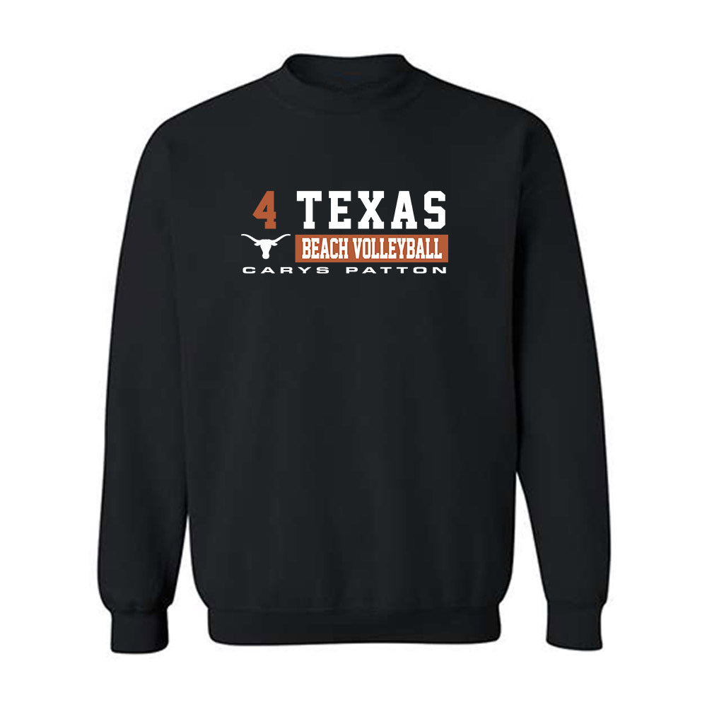Texas - NCAA Beach Volleyball : Carys Patton - Classic Fashion Shersey Crewneck Sweatshirt-0