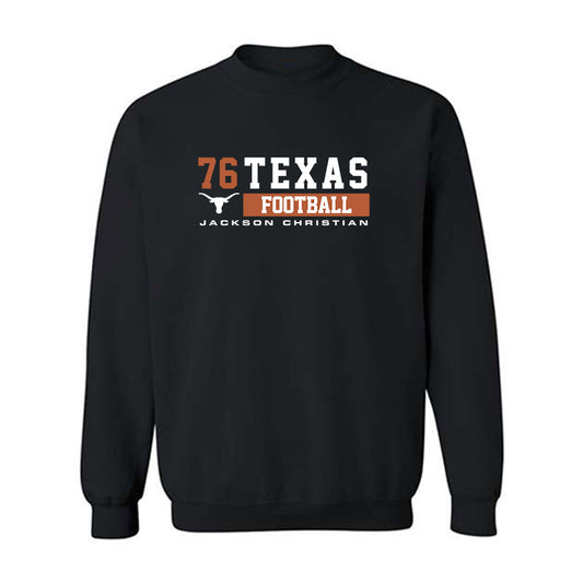 Texas - NCAA Football : Jackson Christian - Classic Fashion Shersey Crewneck Sweatshirt-0