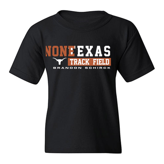 Texas - NCAA Men's Track & Field : Brandon Schirck - Classic Fashion Shersey Youth T-Shirt-0