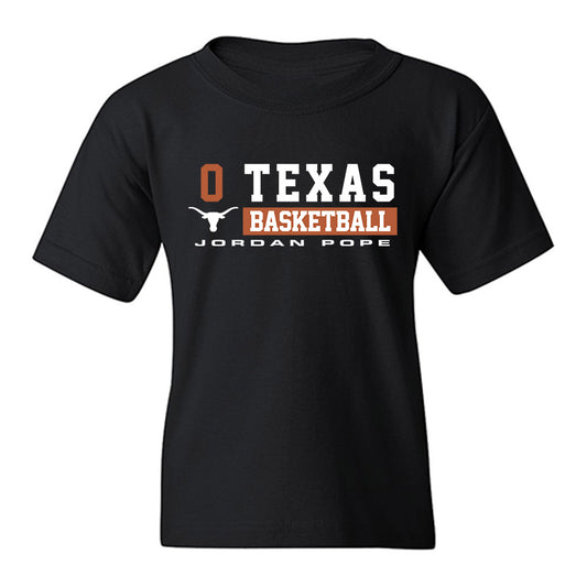 Texas - NCAA Men's Basketball : Jordan Pope - Classic Fashion Shersey Youth T-Shirt-0