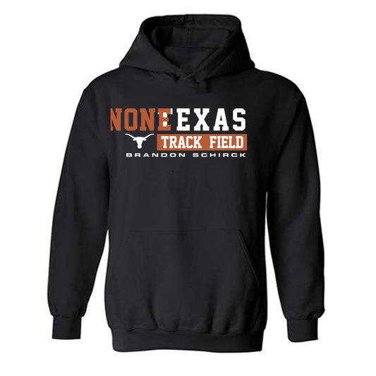 Texas - NCAA Men's Track & Field : Brandon Schirck - Classic Fashion Shersey Hooded Sweatshirt-0