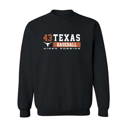 Texas - NCAA Baseball : Aiden Robbins - Classic Fashion Shersey Crewneck Sweatshirt-0